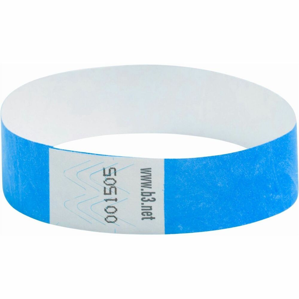BAU85030 - Security wrist bands are the perfect method of visually identifying your customers. Used for effective identification and admission control in a wide variety of applications, from amusement parks to nightclubs, ski areas, campgrounds, hospitals, schools, casinos and much more. Tyvek wrist bands are great for crowd management, special privileges, catering, age ID, height restrictions and any application where a visual means of identification is needed. Each wrist band is sequentially numbered with its own unique number to assist in eliminating fraudulent use. More from the Manufacturer