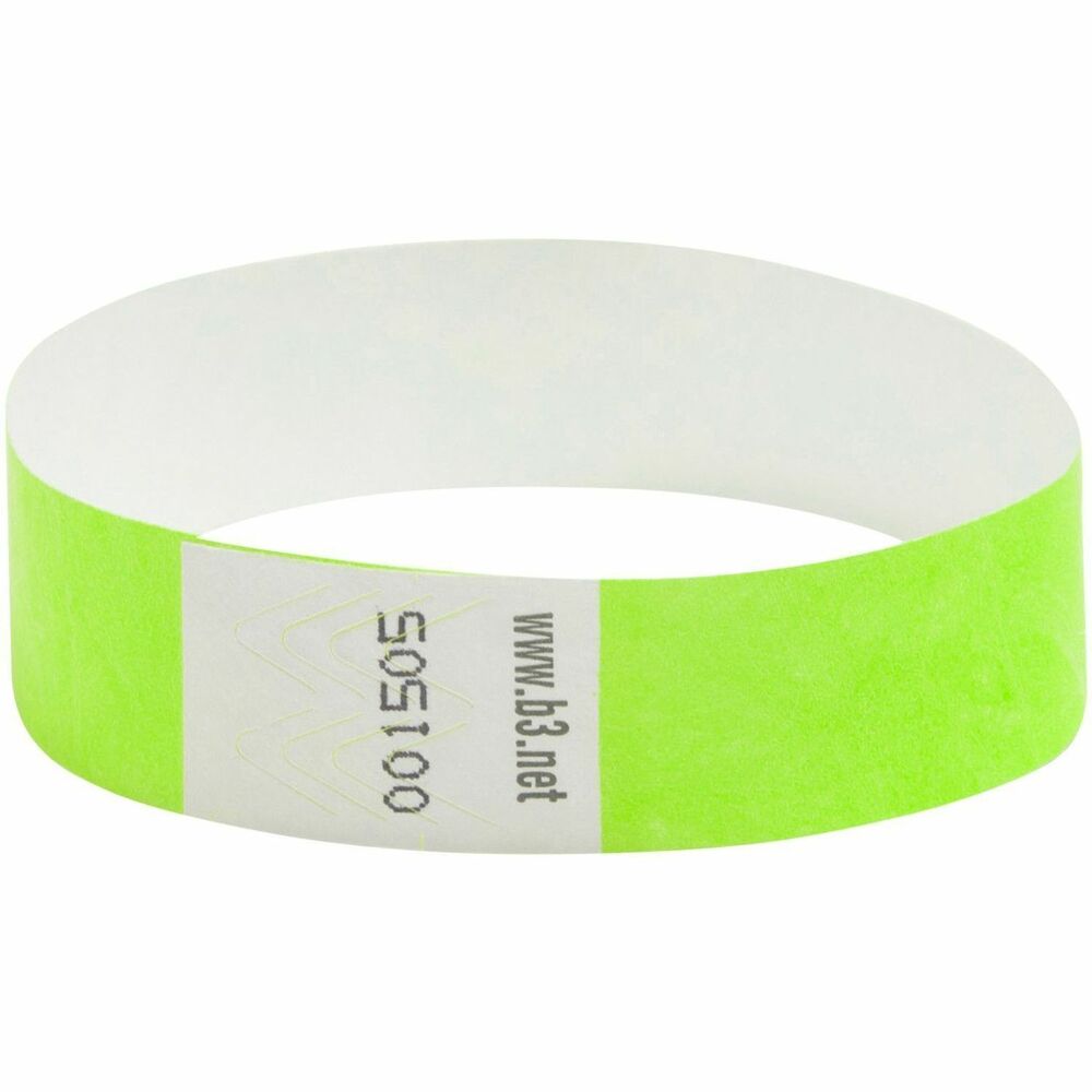 BAU85060 - Security wrist bands are the perfect method of visually identifying your customers. Used for effective identification and admission control in a wide variety of applications, from amusement parks to nightclubs, ski areas, campgrounds, hospitals, schools, casinos and much more. Tyvek wrist bands are great for crowd management, special privileges, catering, age ID, height restrictions and any application where a visual means of identification is needed. Each wrist band is sequentially numbered with its own unique number to assist in eliminating fraudulent use. More from the Manufacturer