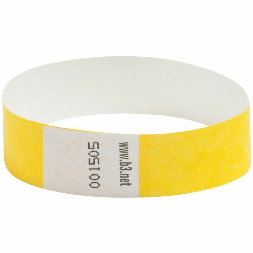 BAU85070 - Security wrist bands are the perfect method of visually identifying your customers. Used for effective identification and admission control in a wide variety of applications, from amusement parks to nightclubs, ski areas, campgrounds, hospitals, schools, casinos and much more. Tyvek wrist bands are great for crowd management, special privileges, catering, age ID, height restrictions and any application where a visual means of identification is needed. Each wrist band is sequentially numbered with its own unique number to assist in eliminating fraudulent use. More from the Manufacturer