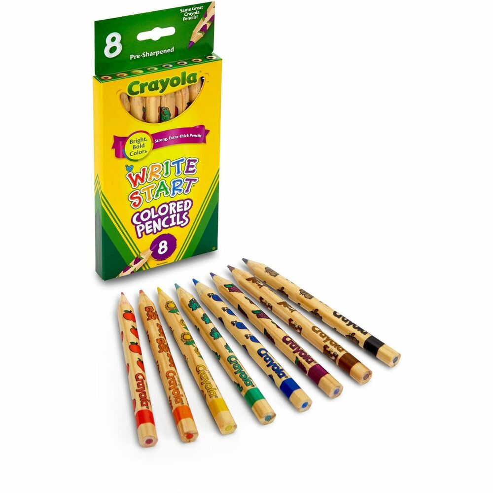 CYO684108 - Write Start colored pencils have a hexagonal shape that is easier for small hands to hold. Extra-thick 5.3mm tips offer durability.