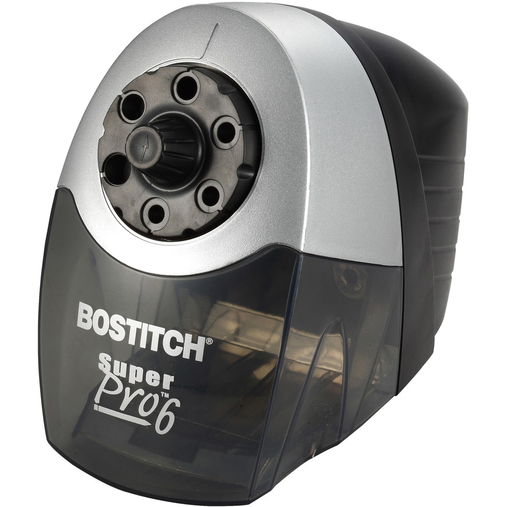 BOSEPS12HC - Fast, powerful electric pencil sharpener is designed for heavy-duty commercial use. XHC2 cutters offer 75 percent faster sharpening and 12 times longer life. Heavy-duty, QuietSharp fan-cooled motor operates quietly and stall-free under normal use as thermal overload protection increases motor life. MagnaSafe tamperproof safety switch shuts motor off when the large, easy-to-clean shavings bin is removed. Versatile, easy-turn, pencil selector dial provides six different hole sizes to choose from. Tip Saver technology prevents oversharpening and extends pencil life. Oversized, die-cast metal base with suction cup feet deliver extra stability. More from the Manufacturer