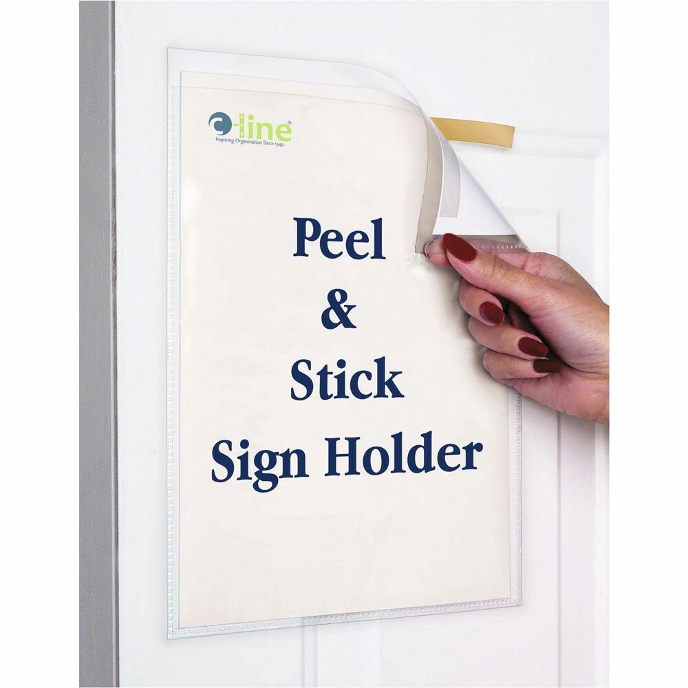 CLI36911 - Removable tape-backed display pockets offer built-in antimicrobial additive called Microban to prevent the growth of bacteria and fungi. EPA registered and FDA recognized. Designed to store and display letter-size documents. Attach to walls, doors and more to display phone lists, schedules and more. Display pocket won't mar delicate surfaces. Made of polypropylene.