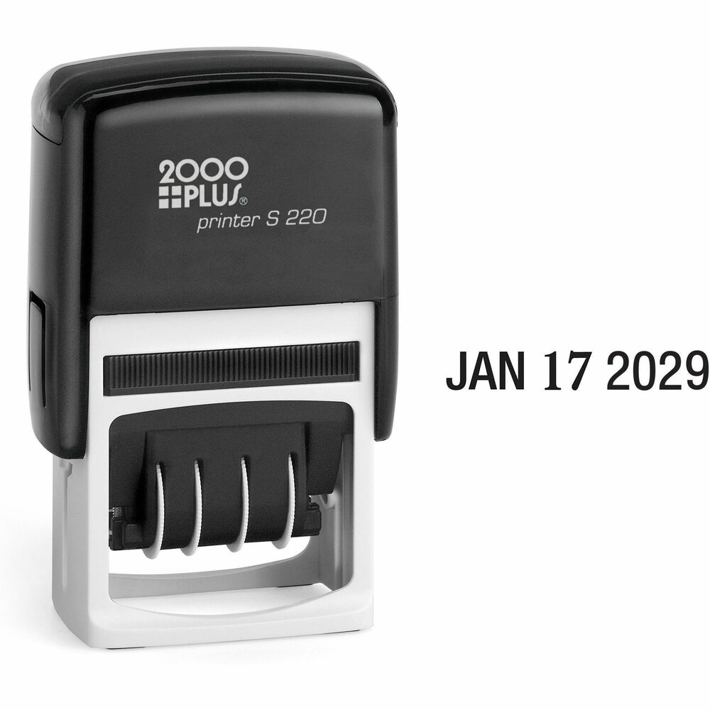 COS010129 - Light-duty line dater features a lightweight yet strong plastic frame and a six-year band. With the built-in ink pad, all you have to do is press and stamp. Re-inking is good for thousands of impressions. Impression size is 5/32" x 1-1/2".