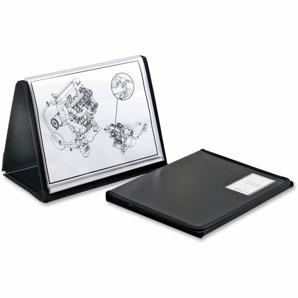 CRD52132 - Slim, lightweight display book is ideal for presentations in the office or on the road. ShowFile stands in a horizontal format and includes 20 clear poly pockets for 40 letter-size display pages. Hook-and-loop strips hold the book open in an open, standing position or closed for storage or transport. Acid-free, transfer-safe poly pocket material will not lift print from pages or damage photographs. Display book also features a black poly cover with clear pocket for a business card or labeling.