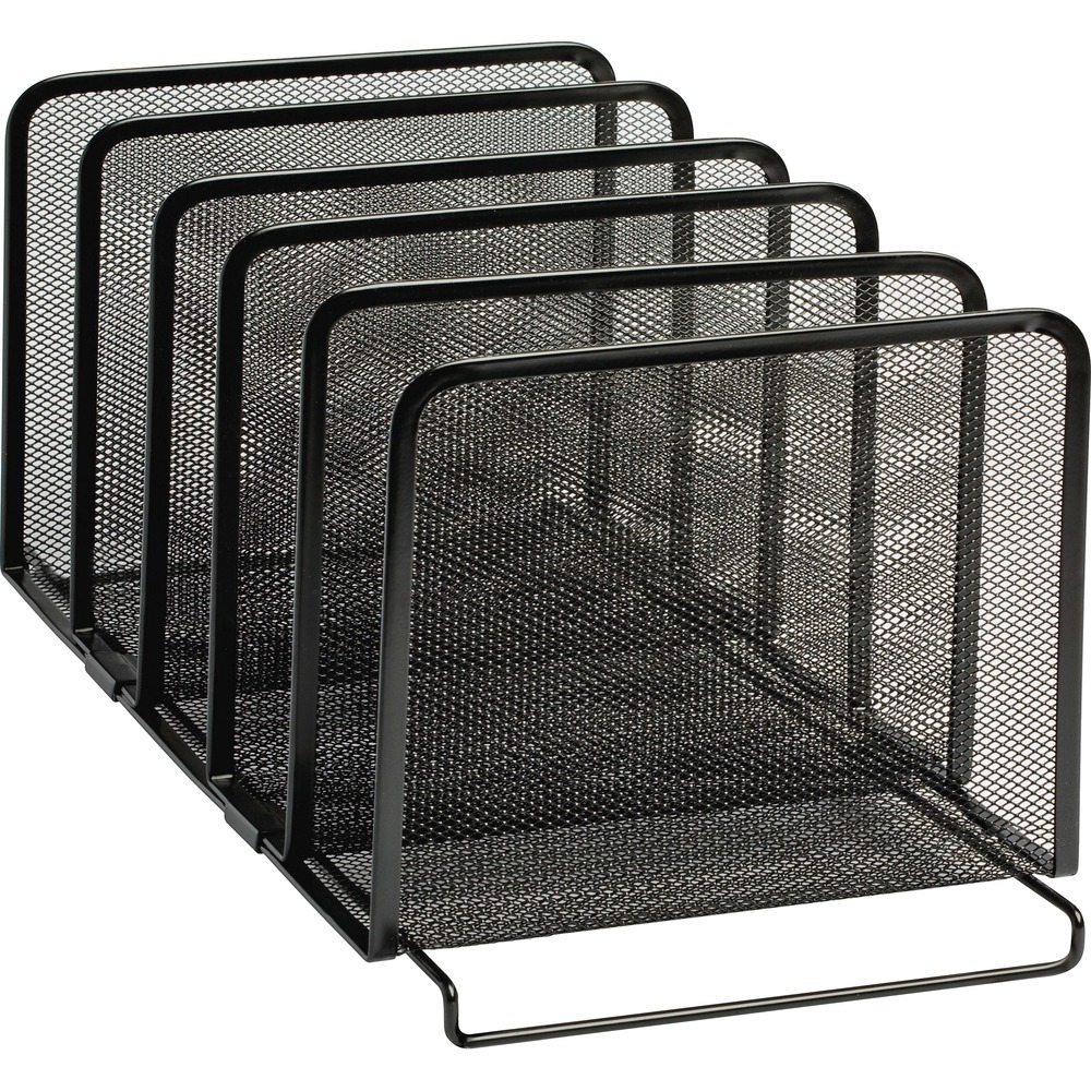 ROL22141 - Mesh stacking sorter provides five compartments that hold folders, binders and more. Six tall vanes prevent papers from folding over. Steel stacking sorter stacks on top of the Rolodex mesh stackable side-loading letter trays (sold separately) for efficient use of space. Unique rolled mesh criss-crossed design gives your work space a curb appeal all its own. More from the Manufacturer