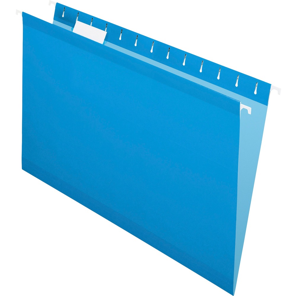 PFX415315BLU - Reinforced Hanging File Folders include letter-size, printer-ready insert sheets for use with clear tabs and a dispensing box with perforated section for easy, one-at-a-time access. Reinforced with patented polylaminate at all critical wear points. Lighter interior helps prevent misfiles.