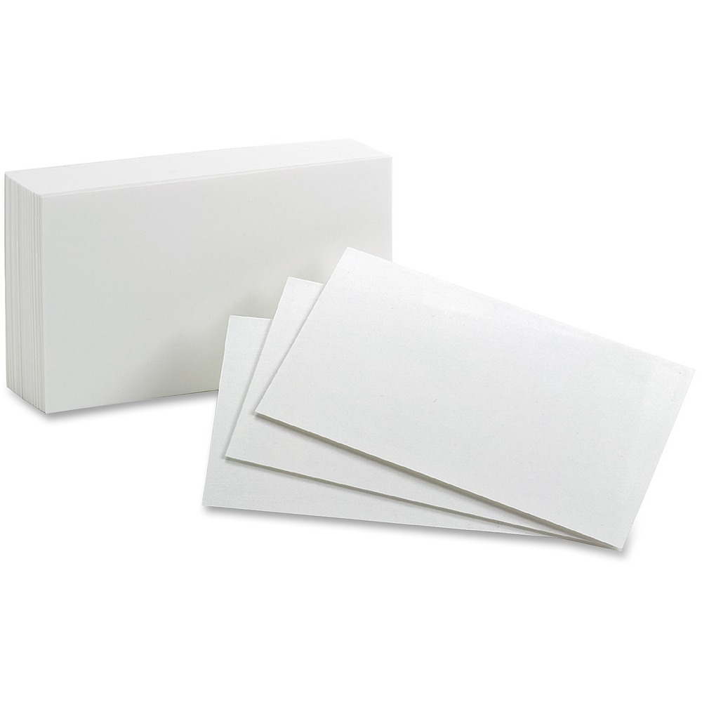 OXF50 - Index cards are unruled on each side and rotary cut for uniform height. Design offers top-quality commercial, acid-free stock for superior durability and performance.