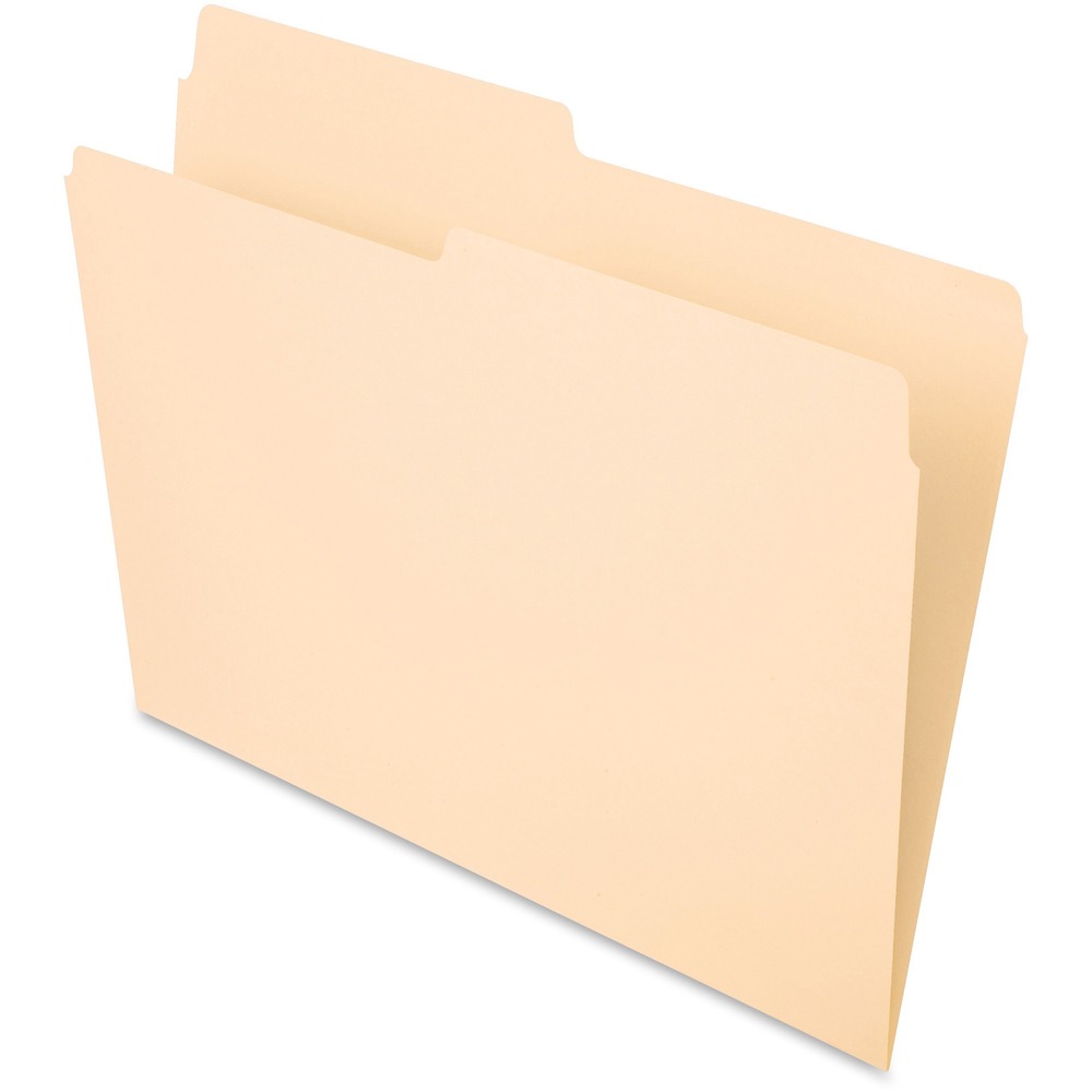 PFX75212 - Top-tab file folders can support any filing system and feature a 1/2-cut tab in two positions for your filing needs. One-ply tab is 1/2" high and undercut for label visibility. Top corners are rounded. Folders are scored for 3/4" expansion and made of 11 point stock.