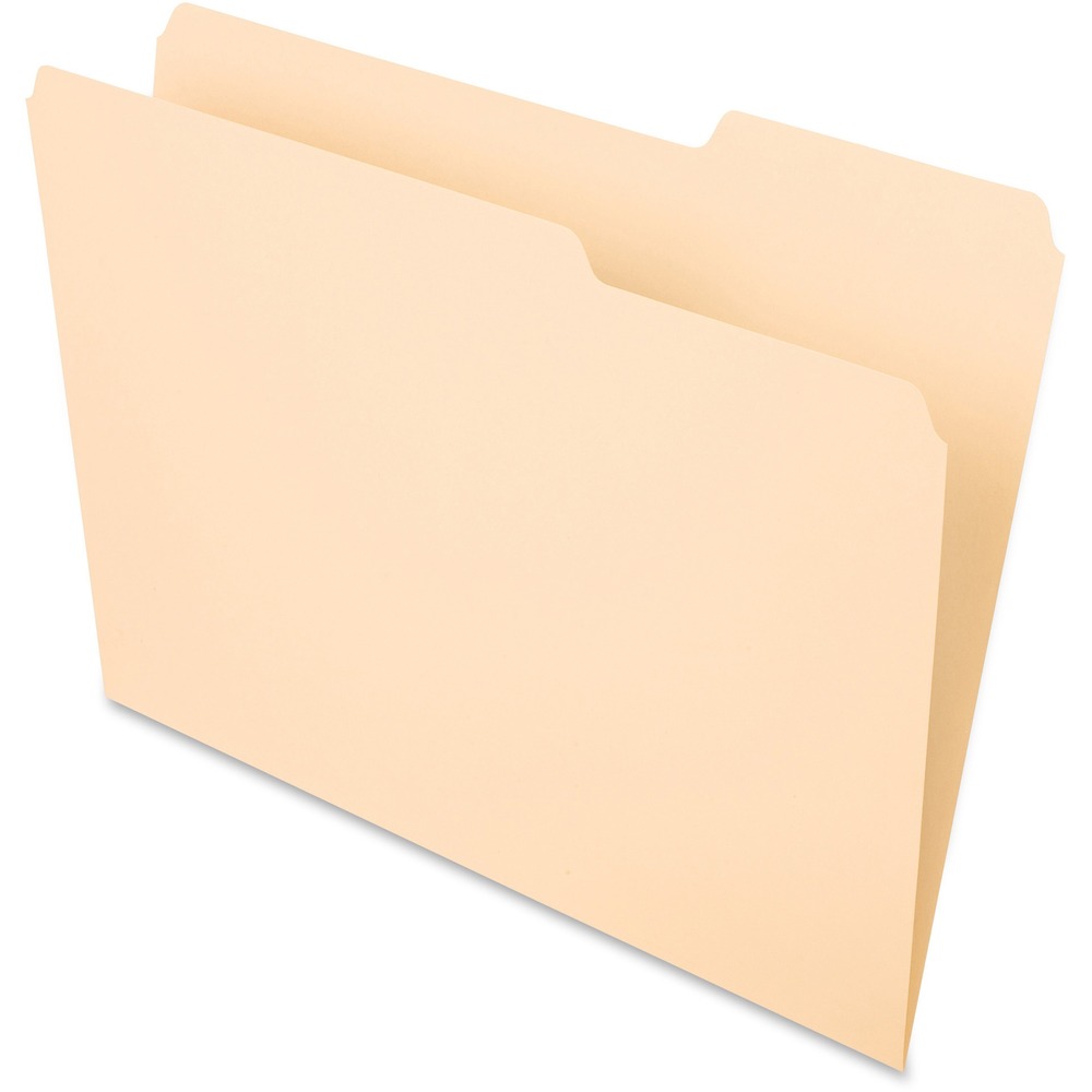 PFX752133 - Top-tab file folders last longer because they are reinforced where you need it most. Tabs are 1/2" high and undercut for label visibility. They are 1/3 cut for your filing needs. Top corners are rounded. Folders are scored for 3/4" expansion. They are made of extra-smooth, 11 point stock.