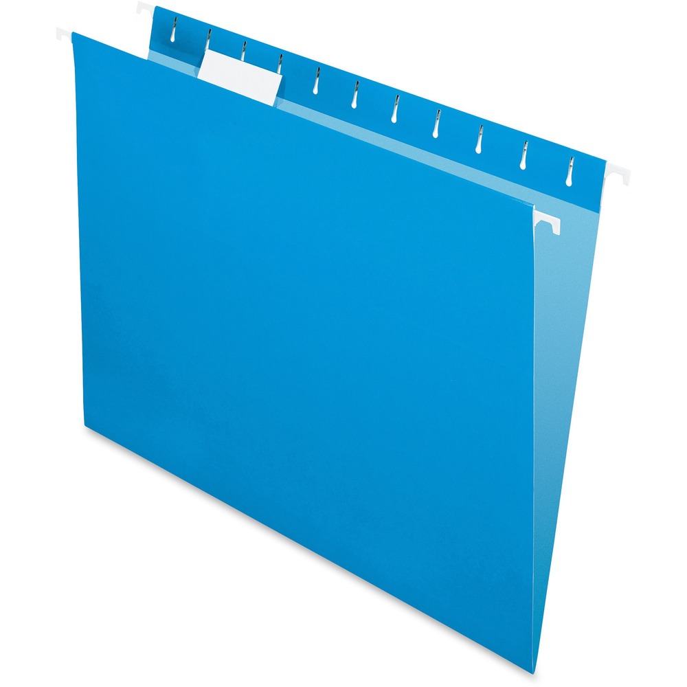 PFX81603 - Hanging folders are perfect for everyday filing projects. They include label inserts and clear tabs for placement in three positions. For increased durability, hanging folders are equipped with crimped steel hanging rods. Rods are coated for smooth sliding.