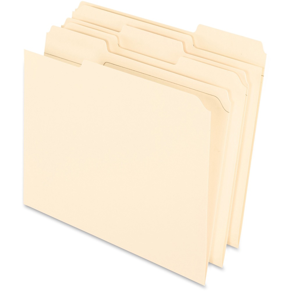PFXR75213 - Reinforced file folders are strong where you need it most to withstand everyday wear-and-tear. 1/3-cut tabs in assorted positions provide excellent label visibility to help you quickly find the folder you need. Extra-smooth, 11 point stock resists bends and tears for long-lasting use. Letter-size file folders are perfect for storing files in offices, homes, schools and more.