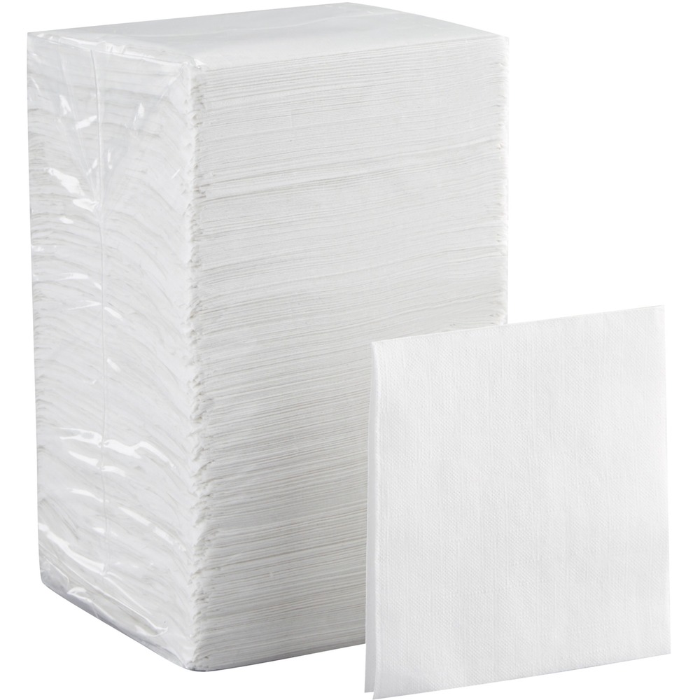 GPC96019 - Economical beverage napkins offer reliable performance and are the ideal solution when cost-control and protection against moisture are key. Single-ply napkin is designed to offer strength and absorbency without sacrificing comfort. Poly-inner packaging with perforated opening provides protection from moisture and contamination during storage.