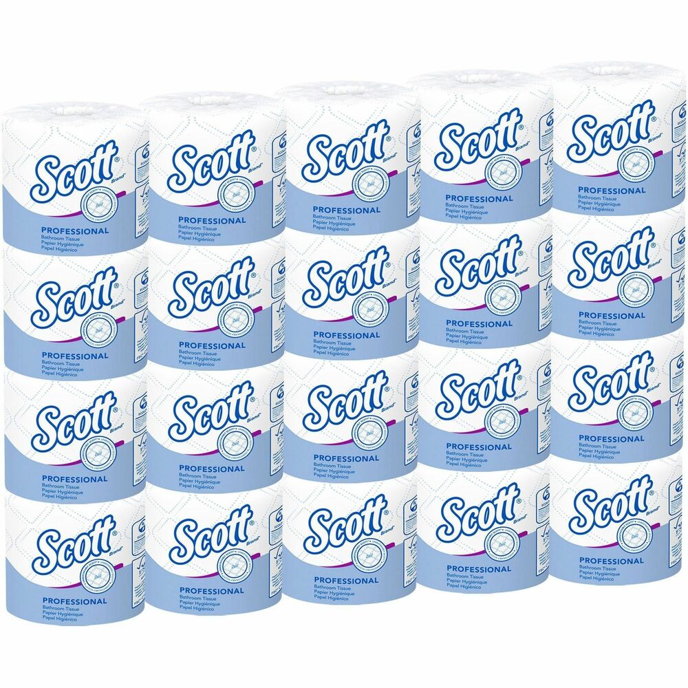 KCC13607 - Scott provides a reliable balance of efficiency, performance and value. Scott Professional Standard Roll Toilet Paper features quality and performance you can count on. Paper design is unmistakably Scott branded to provide a well-known restroom brand in your facility. Rolls are individually wrapped to stay protected until ready for use and fit most universal, cored toilet paper dispensers (not included). Two-ply tissue is strong and absorbent enough to get the job done. Trust Scott to high-quality bath tissue that combines practicality, reliability and value. More from the Manufacturer