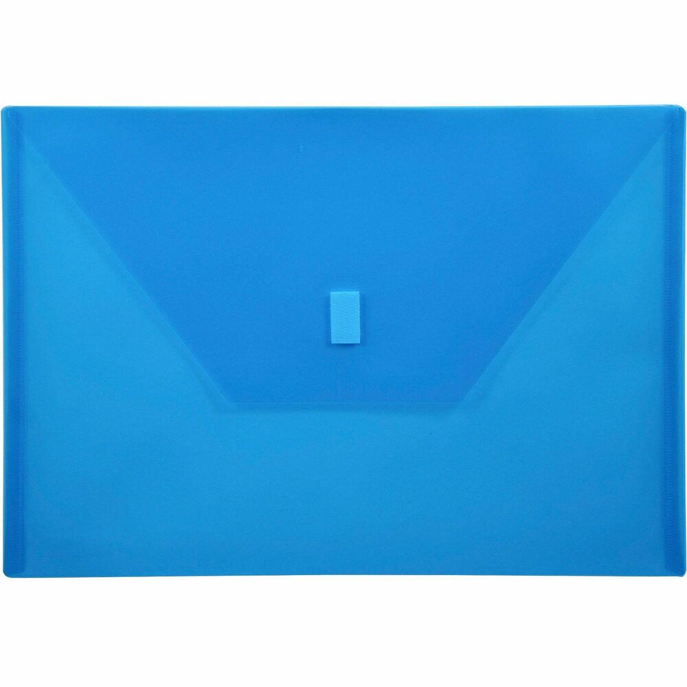 LIO22080BL - Sleek document envelope is designed without gussets to save filing space yet can hold up to 180 sheets or entire letter-size folders. Hook-and-loop closure allows quick, easy access to contents. For clear view of contents, this transparent envelope will work perfectly. Organize your documents in this convenient and roomy, letter-size (A4-size) envelope. You can reduce the amount of fading in photos, artworks and documents by shielding them in these acid-free envelopes. Your contents will not transfer toner or stick to this envelope made from archival-safe polypropylene. Poly is recyclable so envelopes are environmentally friendly.
