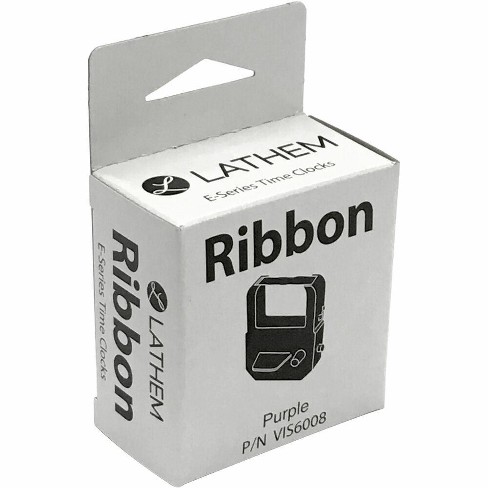 LTHVIS6008 - Replacement ribbon is designed for use with Lathem 7000E, 7500E, 1000E, 1500E, 5000E, and 5000EP Electronic Time Recorders.