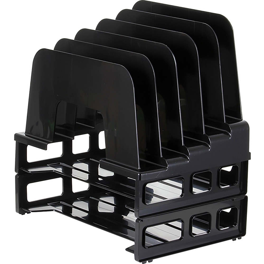 OIC22112 - Organize all your papers and folders in this compact, three-piece, Incline Sorter with Letter Trays. Space-saving design includes two stacking, side-loading letter trays and a stacking, five-compartment incline sorter. Letter trays keep your files organized and within reach for easy access. Open-end, incline sorter holds a variety of file sizes to maximize organization and versatility. More from the Manufacturer