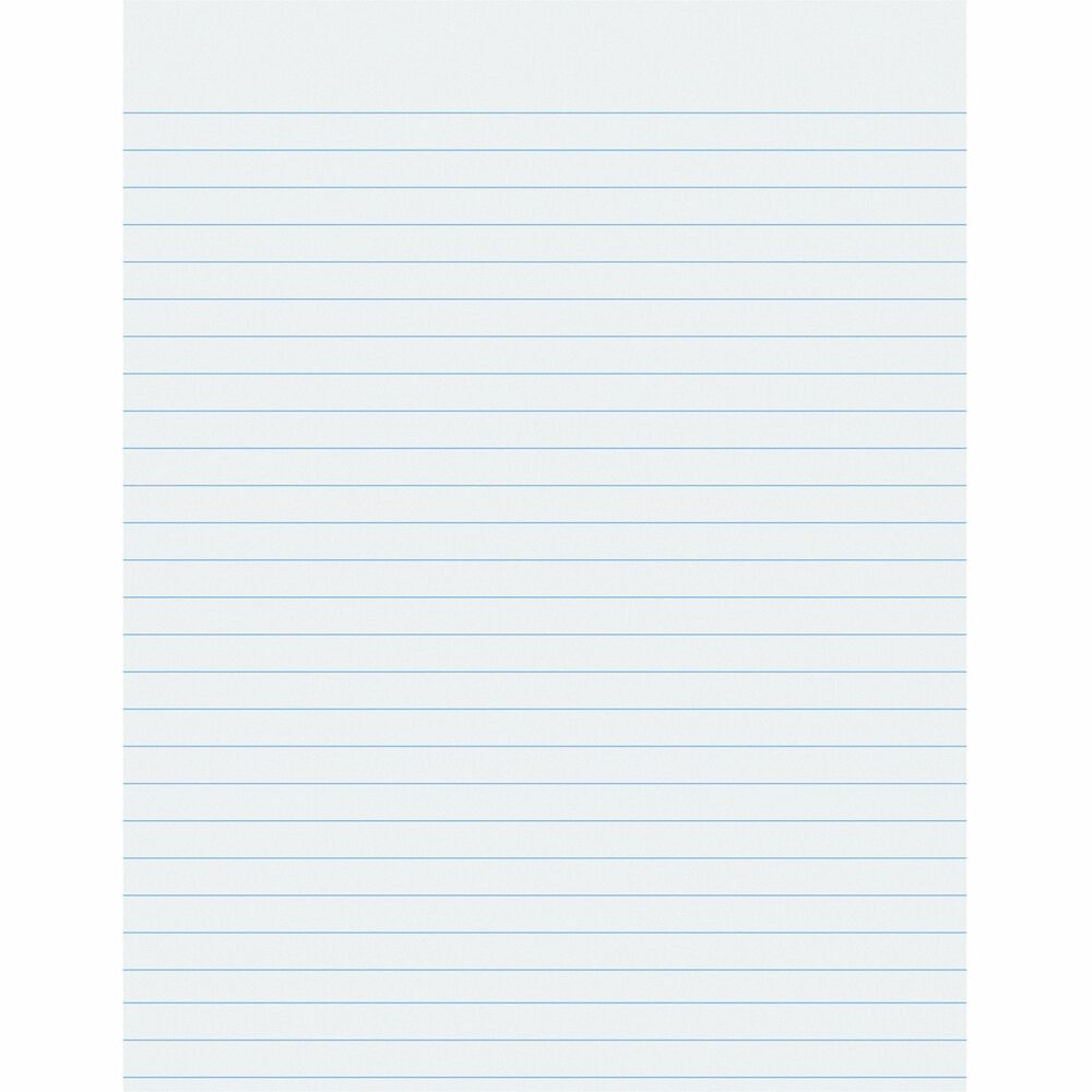 PAC2403 - Quality writing paper is excellent for themes and penmanship. Clear, smooth white bond is ruled on both sides for a wide variety of uses. Recyclable paper is not hole-punched.