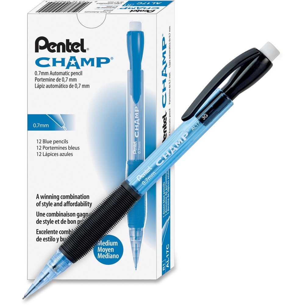 Pentel Champ Mechanical Pencils 2 Lead 0.7 mm Lead Diameter