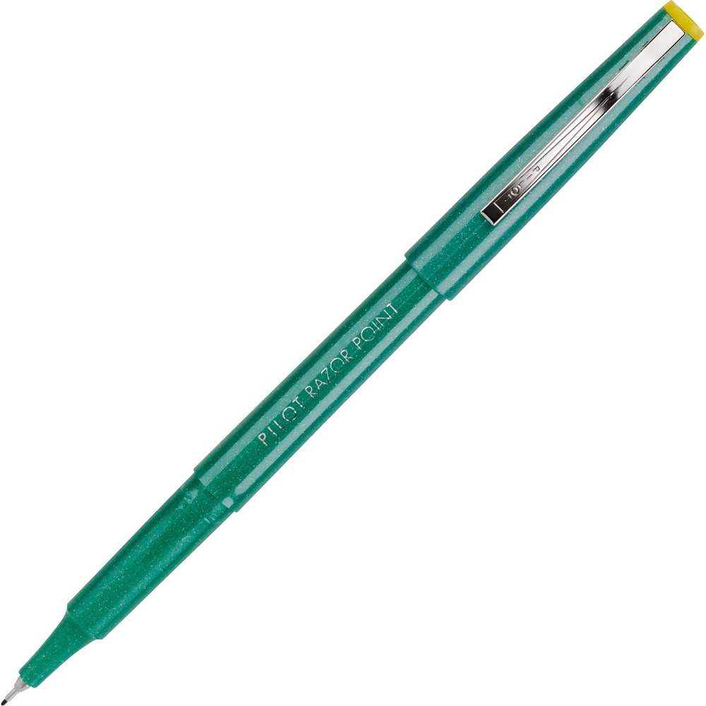 PIL11010 - Razor Point Marker Pen is perfect for delicate writing. Plastic tip is supported by a metal collar for long-lasting performance. Durable, 0.3mm fiber tip delivers smooth, vibrant, high-precision writing. Patented tip ensures crisp, clean, quick-drying, ultra-fine lines. Color of plastic barrel matches ink.