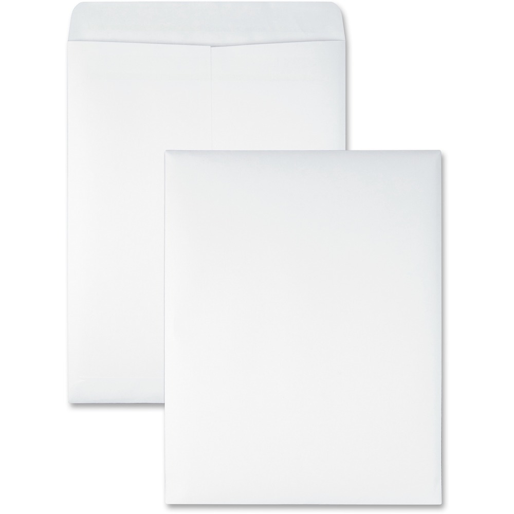 QUA43717 - 10" x 13" clasp envelopes are perfect for storing and mailing documents and interoffice mailings. Heavy-duty, 28 lb. white wove envelopes feature a self-sealing, Redi-Seal closure. Just press to seal. 10" x 13" size accommodates oversized documents without folding.