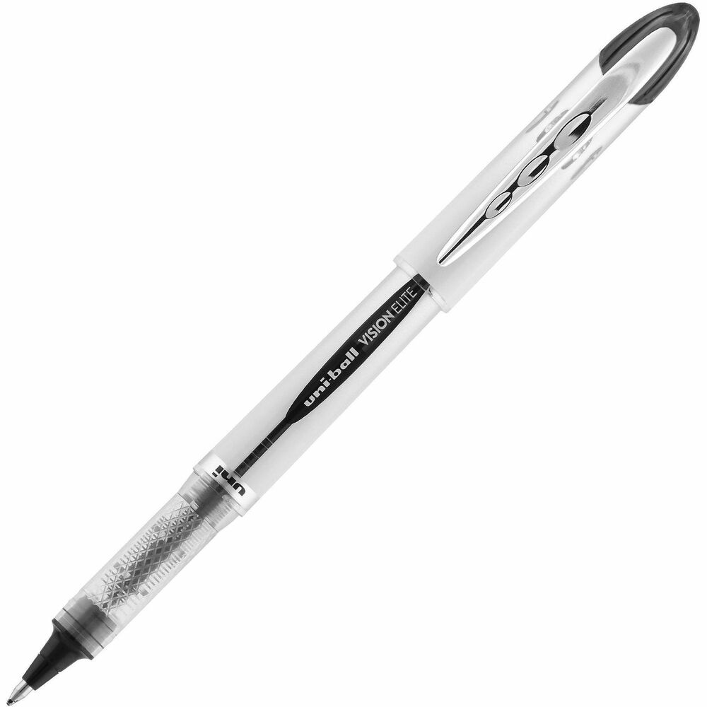 UBC61231 - Create ideas as vividly as can be imagined with Vision Elite Rollerball Pens from uniball featuring a bend-resistant stainless steel 0.8mm bold tip and tungsten carbide rollerball. Capped roller pens deliver smooth, intense lines with unparalleled definition - useful for note taking, list making, signing checks and legal documents, and even uniquely embellishing creative writing projects. Innovative uni Super Ink technology effectively entraps the gel ink into the paper, producing fraud, fade and water-resistant documents that resist check washing or bleaching. These Vision Elite pens have a special design that withstands cabin pressure variances without leaking, making them useful for travelers. Exclusive Uni-Flow Ink System ensures a consistent, delightfully fluid writing experience, and a translucent window ensures that you don't run out of ink unexpectedly. Express your signature style with the sleek, modern design and elite performance of uniball's Vision Elite Rollerball pen - no matter the altitude.