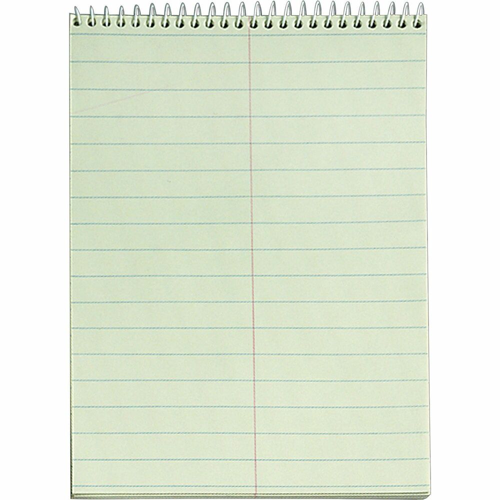 TOP8001 - Wirebound steno book features a heavy board front and back to protect contents and provide a built-in easel. Gregg rulings are precisely printed for shorthand style preference. Margin line creates two columns for notes. Coil-lock secures the wire ends to prevent snagging clothing or scratching desktops. Top-wire format appeals to both left-handed and right-handed users. Steno book contains 60 sheets and has a 24 point chipboard backer for writing support.