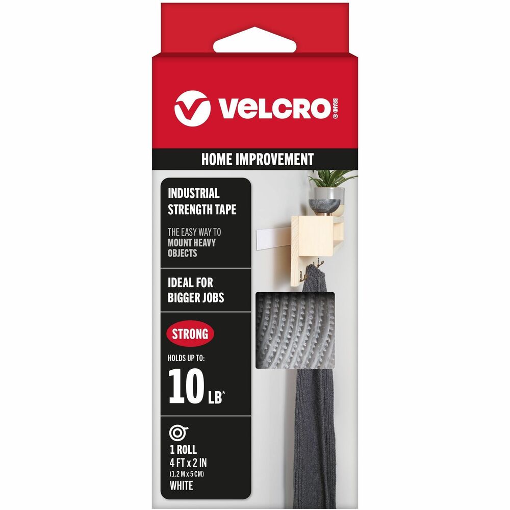VEK90595 - VELCRO Brand Heavy Duty fasteners are the most versatile tool in your toolbox. Need to get your basement in order Heavy Duty VELCRO Brand Industrial Strength fasteners to the rescue. Organizing the garage Industrial Strength VELCRO Brand fasteners will stick to most smooth surfaces, powering through humidity and shifts in temperature in places where most fasteners fail. Organize all of your tools, so they are just where you want them. VELCRO Brand Industrial Strength fasteners offer powerful solutions for tough projects. Don't let your to-do list boss you around. Stock your toolbox with reliable and strong VELCRO Brand Heavy Duty products and be prepared for anything. More from the Manufacturer