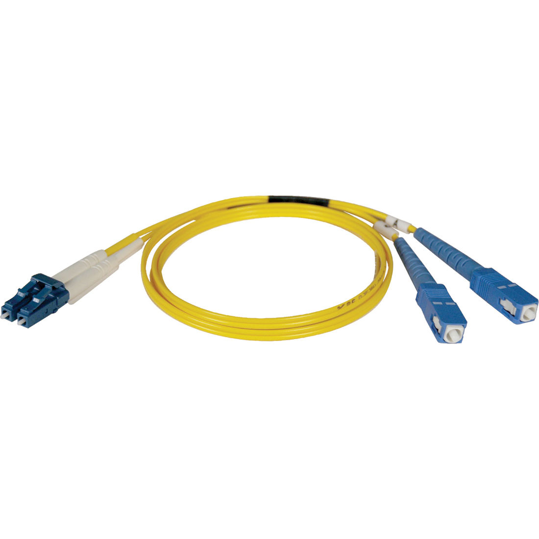 Tripp Lite Fiber Optic Duplex Patch Cable - LC Male - SC Male - 15m - Yellow