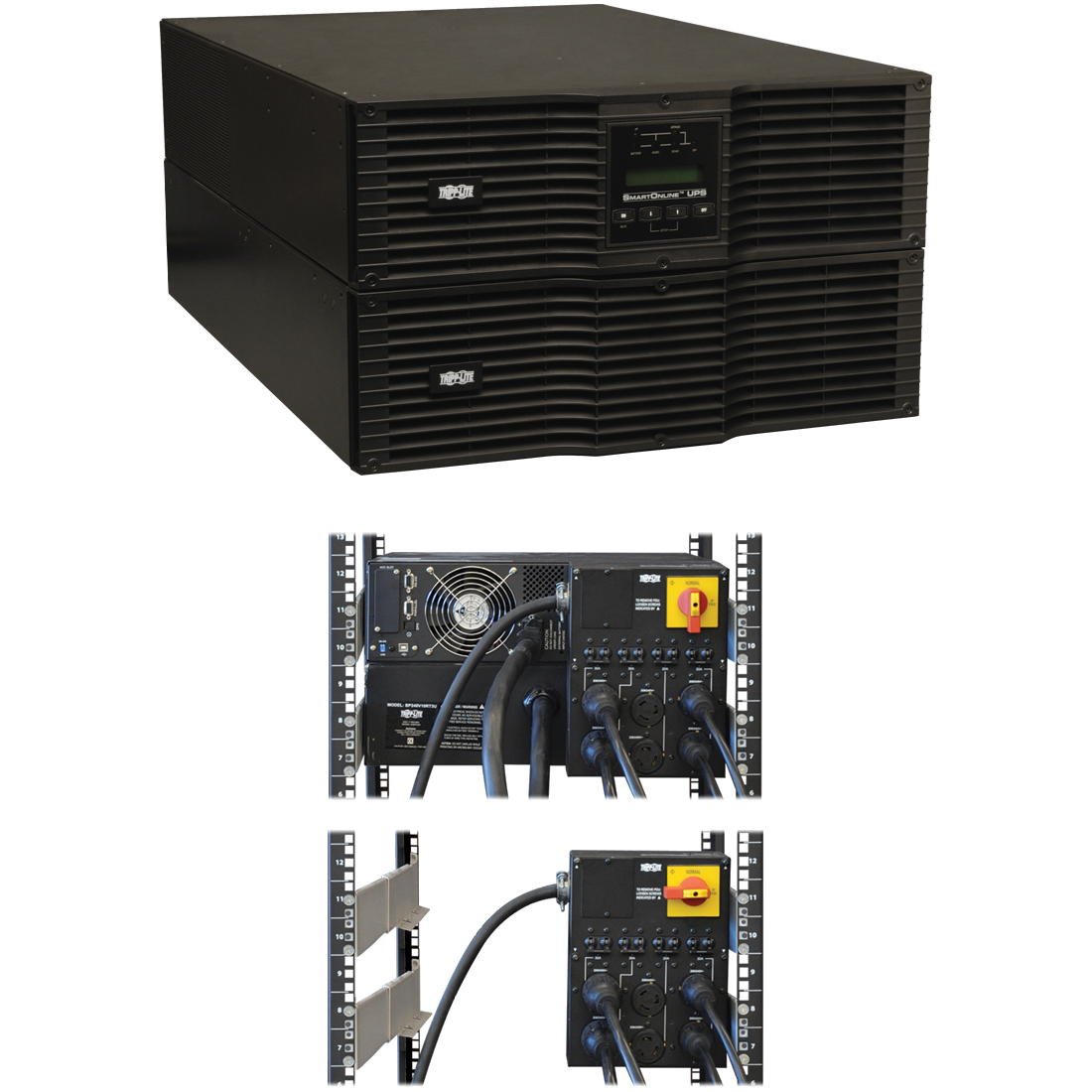 Tripp Lite SmartOnline SU8000RT3U 8000VA Tower/Rack Mountable UPS - 8000VA/6400W - 6 Minute Full Load - 4 x NEMA L6-20R, 2 x NEMA L6-30R