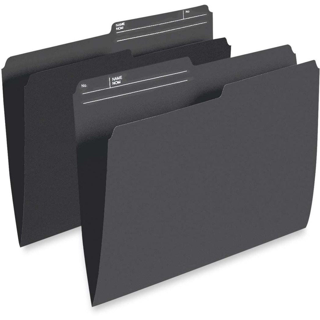 Pendaflex PFXR415BLK Single Top Vertical Colored File Folder