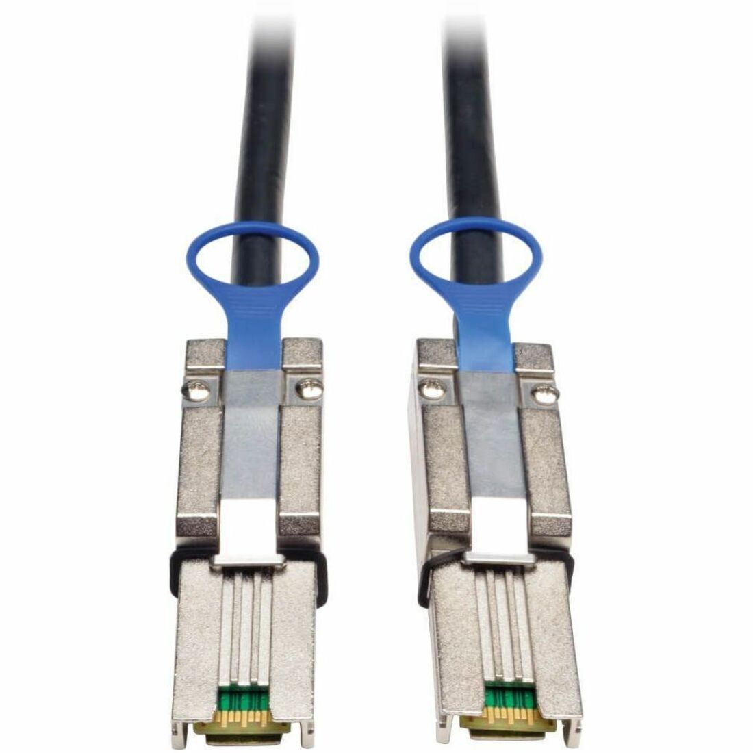 Tripp Lite S524-02M External SAS Cable - 6.6 ft SAS Data Transfer Cable - First End: 1 x SFF-8088 Mini-SAS - Male - Second End: 1 x SFF-8088 Mini-SAS - Male - Shielding - Black - TAA Compliant