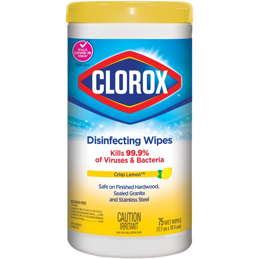 Clorox Disinfecting Wipe - Wipe - Lemon Scent - Madill - The Office Company