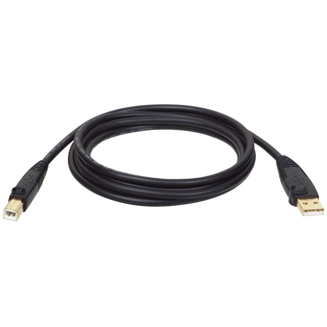 C2G 9.8ft USB A to USB B Cable - USB A to B Cable - USB 2.0 - Black - M/M -  Type A Male USB - Type B Male USB - 10ft - Black