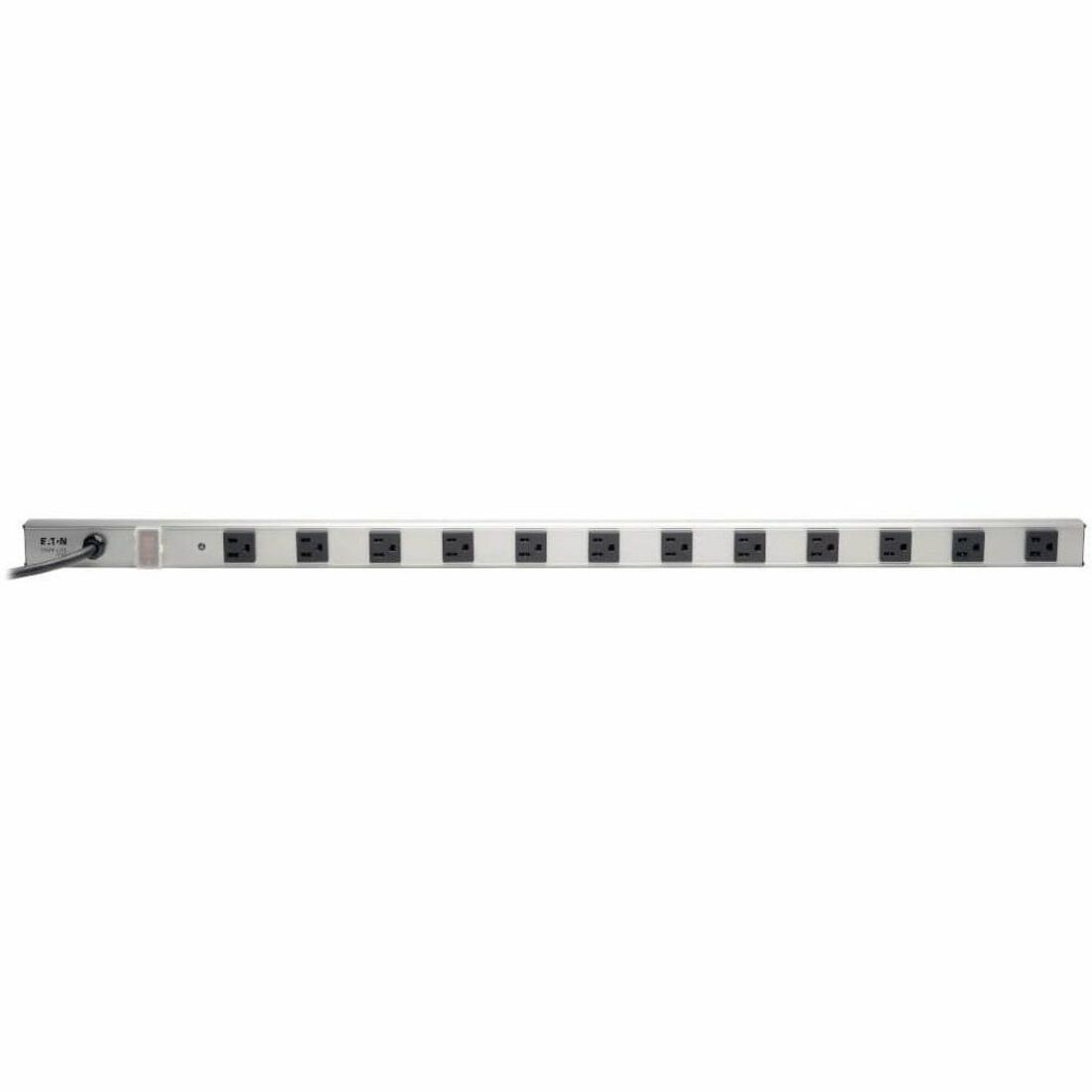 Tripp Lite PS361220 12-Outlets Power Strip - NEMA 5-20P - 2 x NEMA 5-20R, 10 x NEMA 5-15R - 15 ft Cord - 20 A Current - 120 V AC Voltage - 1.80 kW - Bench/Cabinet-mountable
