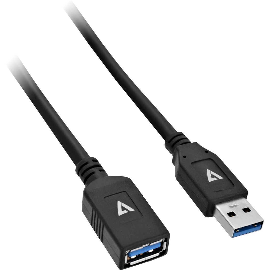 V7 Black USB Extension Cable USB 3.0 A Female to USB 3.0 A Male 2m 6.6ft 662919088793 eBay