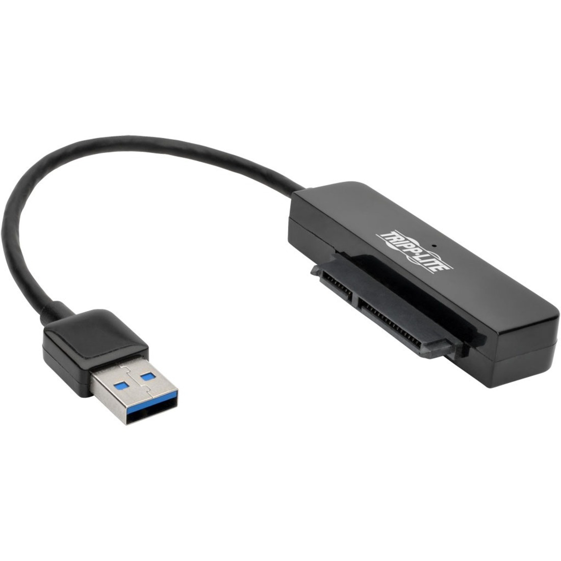 Tripp Lite U338-06N-SATA-B USB 3.0 SuperSpeed to SATA III Adapter Cable, Black - 6" SATA/USB Data Transfer Cable for Hard Drive, Solid State Drive, Notebook - First End: 1 x USB 3.0 Type A - Male - Second End: 1 x 22-pin SATA 3.0 - Female - Black