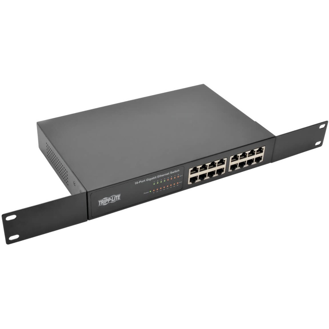 Tripp Lite NG16 Ethernet Switch - 16 Ports - Gigabit Ethernet - 10/100/1000Base-T - 2 Layer Supported - Twisted Pair - 1U High - Desktop, Rack-mountable - 5 Year Limited Warranty