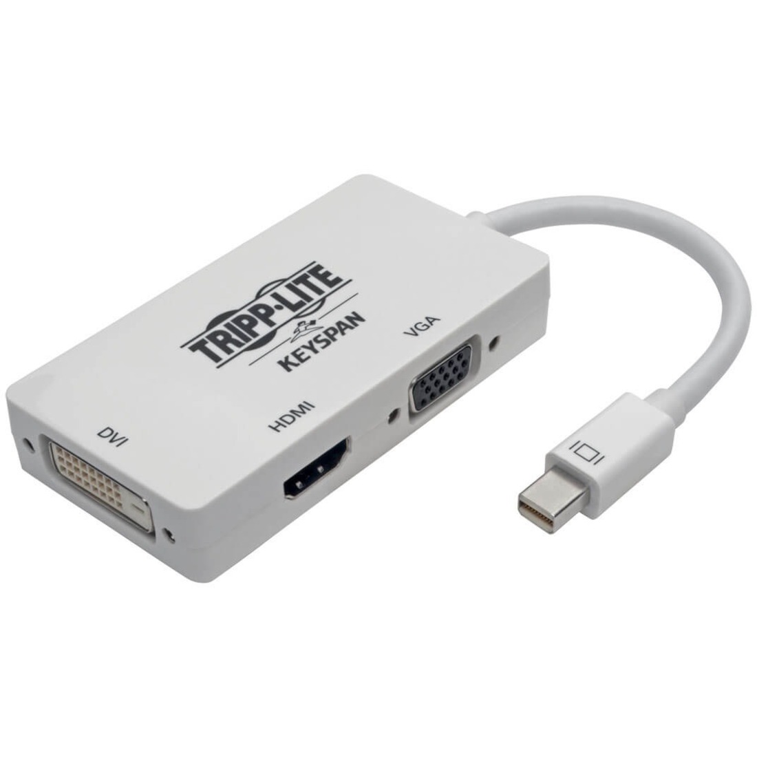 Tripp Lite DVI/HDMI/Mini DisplayPort/VGA A/V Cable - 6" DVI/HDMI/Mini DisplayPort/VGA A/V Cable for Audio/Video Device, Notebook, Tablet - First End: 1 x HDMI 2.0 Digital Audio/Video - Female, 1 x DVI-D Digital Video - Female, 1 x 15-pin HD-15 - Female - 