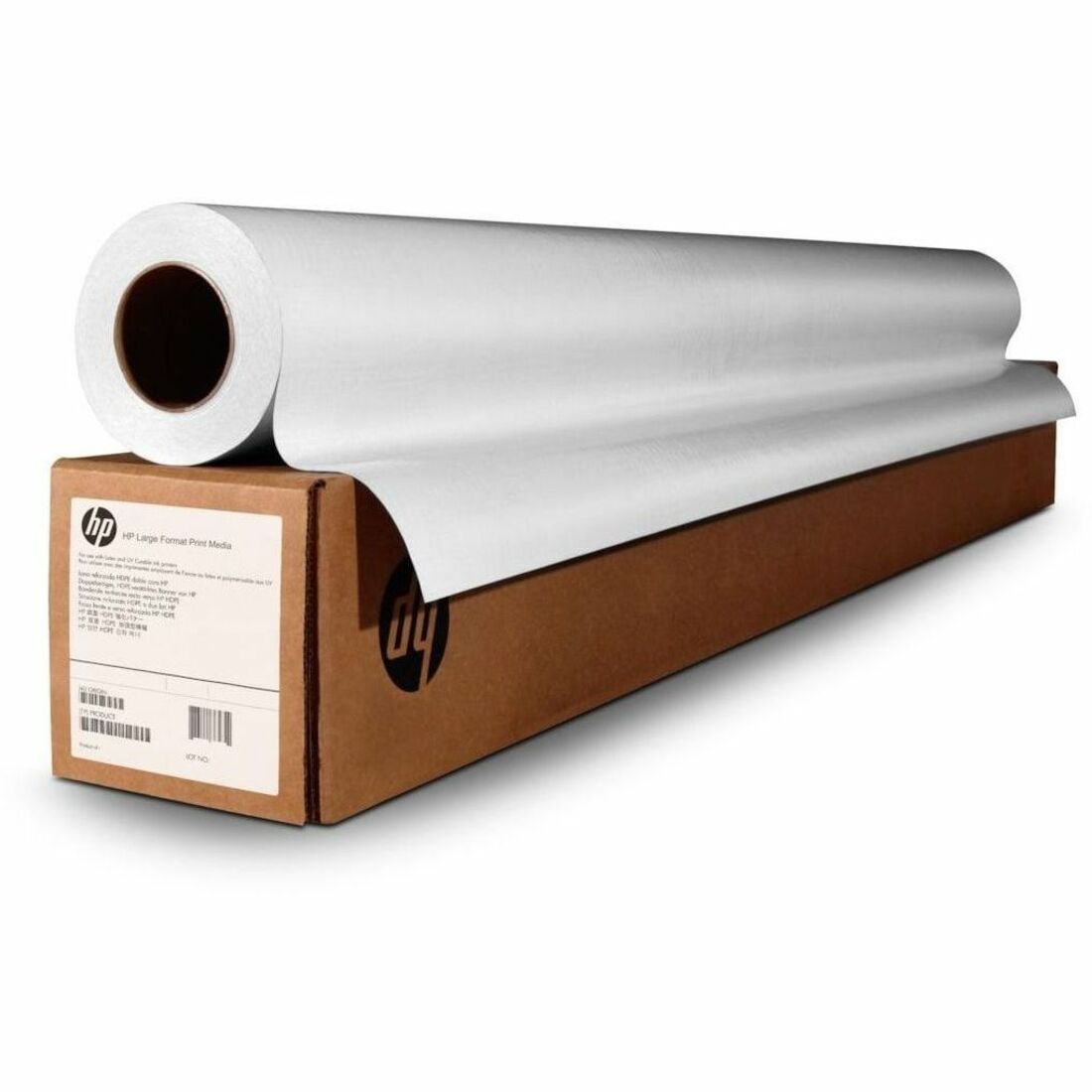 HP 4-mil Double Matte Film, 3-in Core - 36in x 150ft - 84 Brightness - >41% Opacity - 36" (914.40 mm) x 150 ft (45.72 m) - 152 g/m² Grammage - Matte - Single-sided, Tear Resistant, Bleed Resistant, Smudge Resistant, Smear Resistant - 1 Roll