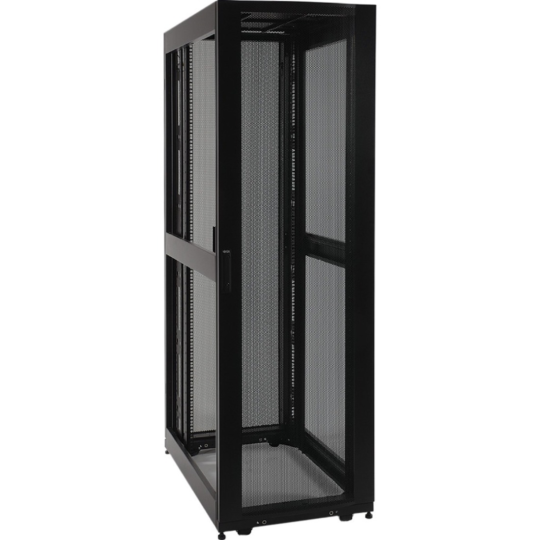 Tripp Lite SRX47UBDPEXP 47U Server Rack - For Server, LAN Switch, Patch Panel - 47U Rack Height41.34" (1050.04 mm) Rack Depth - Floor Standing - Black Powder Coat - Steel - 1020.58 kg Dynamic/Rolling Weight Capacity - 1360.78 kg Static/Stationary Weight C