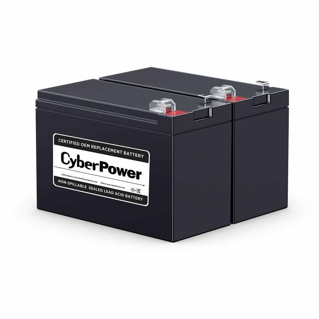 CyberPower RB1270X2C Replacement Battery Cartridge - 2 X 12 V / 7 Ah Sealed Lead-Acid Battery, 18MO Warranty