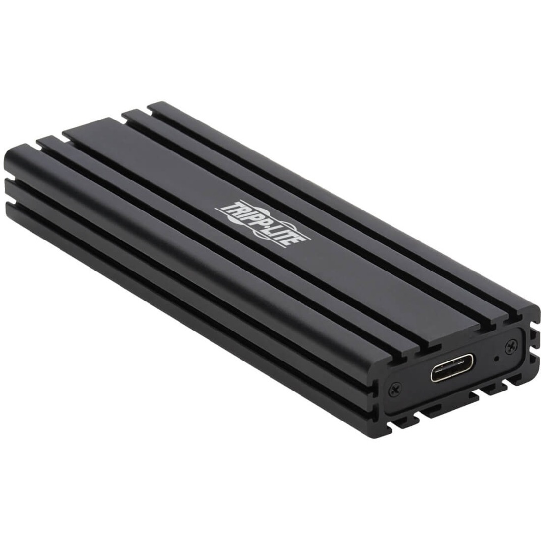 Tripp Lite U457-1M2-NVMEG2 Drive Enclosure - USB 3.1 (Gen 2) Type C Host Interface - UASP Support External - Black - 1 x SSD Supported - 1 x Total Bay - Metal