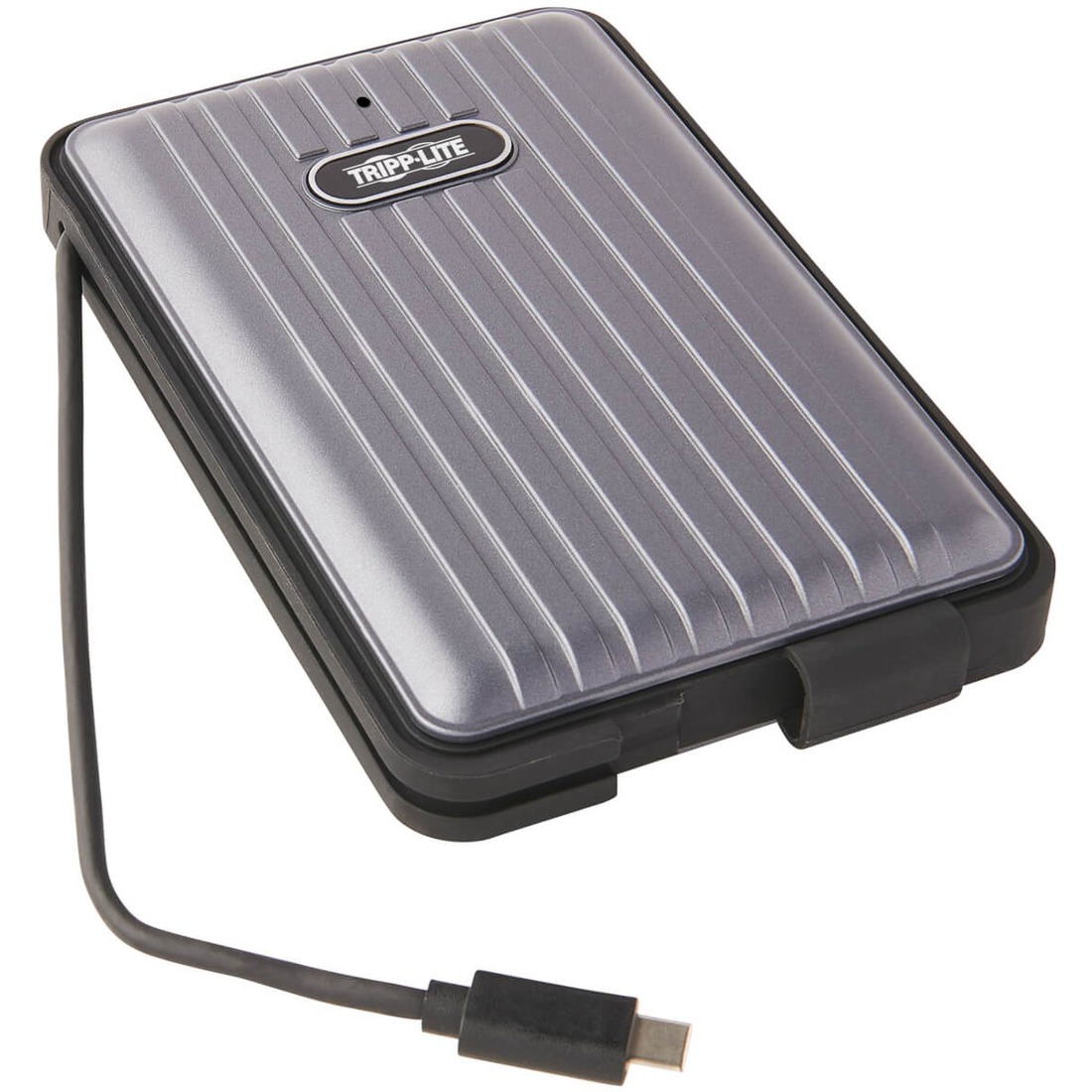Tripp Lite U457-025-G1-WPG Drive Enclosure - USB 3.1 Type C, Thunderbolt 3 Host Interface - UASP Support External - Gray - 1 x HDD Supported - 1 x SSD Supported - 1 x Total Bay - 1 x 2.5" Bay - Acrylonitrile Butadiene Styrene (ABS)