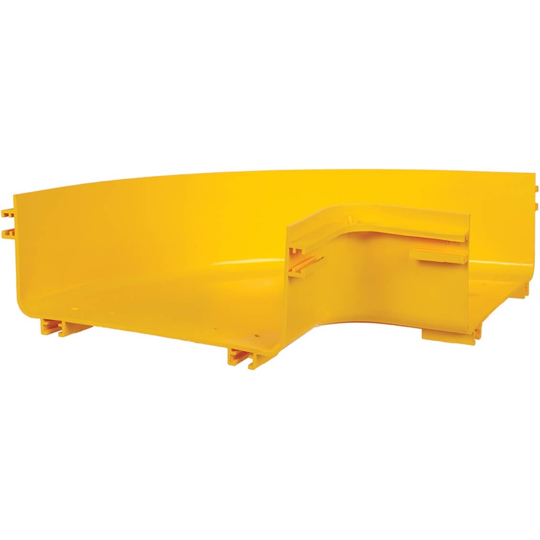 Tripp Lite Toolless Horizontal 90-Degree Elbow for Fiber Routing System, 240 mm (10 in) - Elbow - Yellow - Polyvinyl Chloride (PVC)