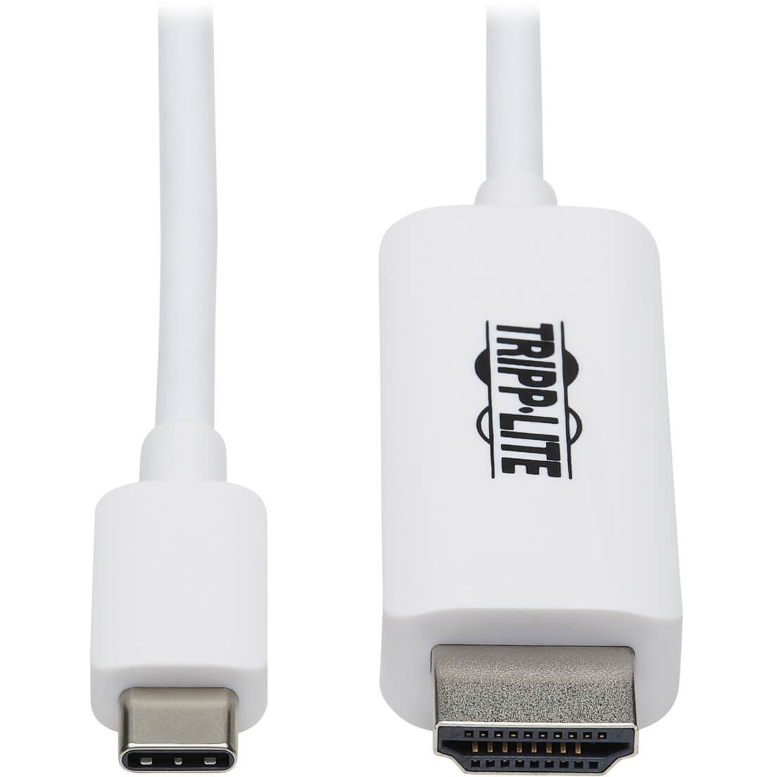Tripp Lite U444-006-HWE USB-C to HDMI Adapter Cable, M/M, White, 6 ft. - 6 ft HDMI/USB-C A/V Cable for Audio/Video Device, Monitor, Notebook, Tablet, MacBook Pro, Projector, TV, Gaming Computer, HDTV, Smartphone, Audio/Video Box, ... - First End: 1 x USB 