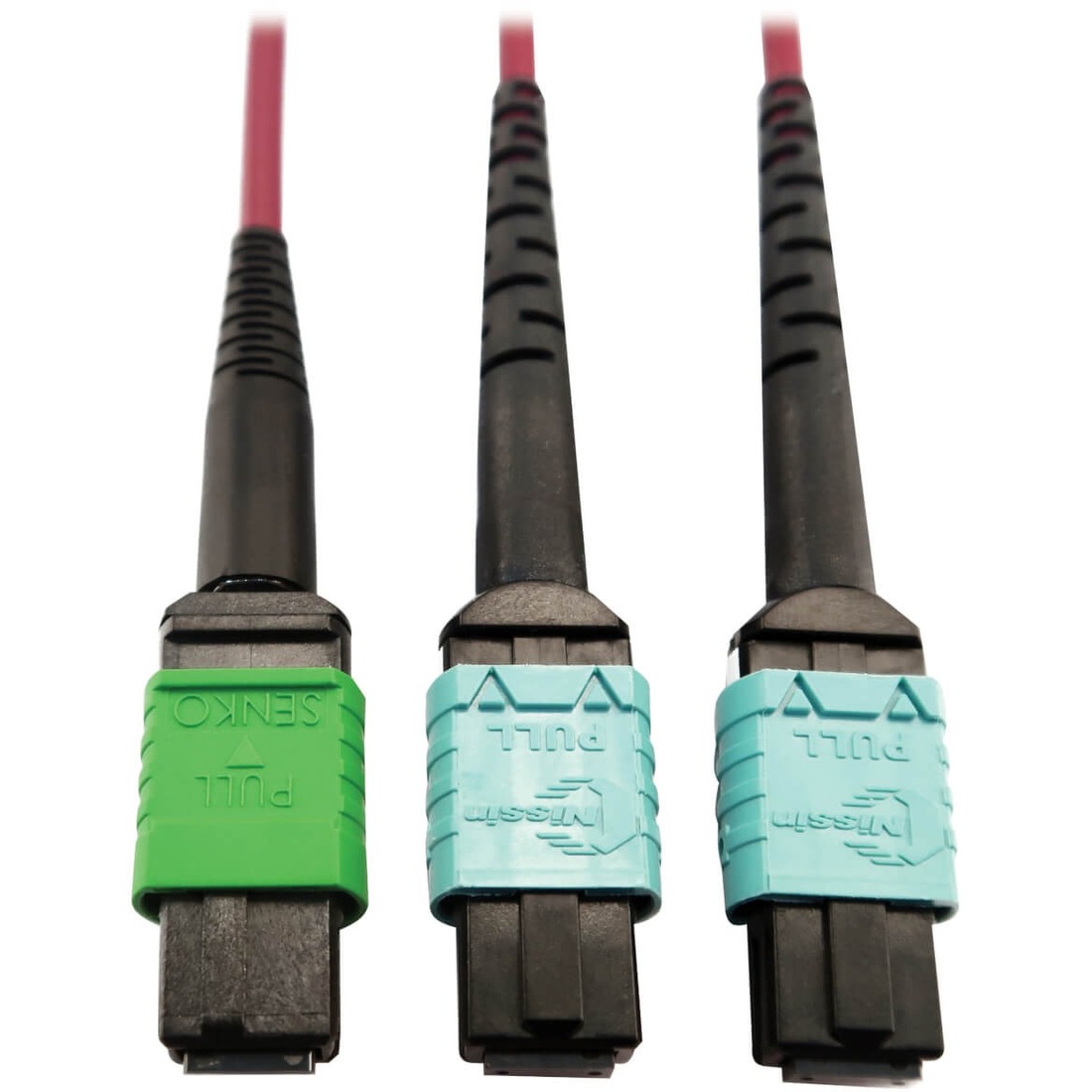 Tripp Lite N846D-01M-16DMG Fiber Optic Patch Network Cable - 3.3 ft Fiber Optic Network Cable for Network Device, Transceiver, Network Switch, Patch Panel - First End: 1 x MTP/MPO Network - Female - Second End: 2 x MTP/MPO Network - Female - 400 Gbit/s - 