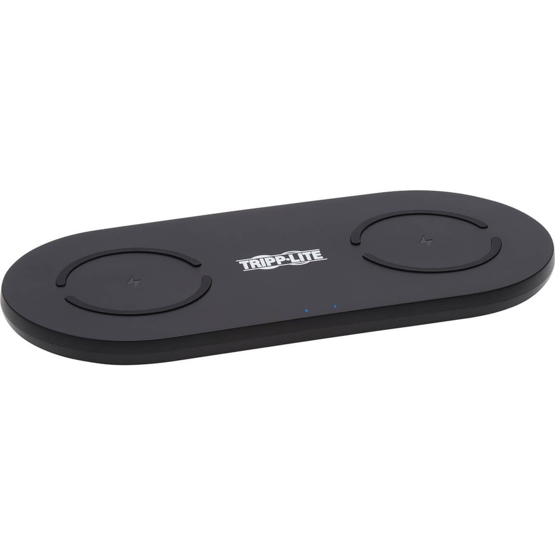 Tripp Lite Dual Wireless Charging Pad, Qi-Certified, Black - 120 V DC, 230 V DC Input - 5 V DC, 9 V DC Output - Input connectors: USB