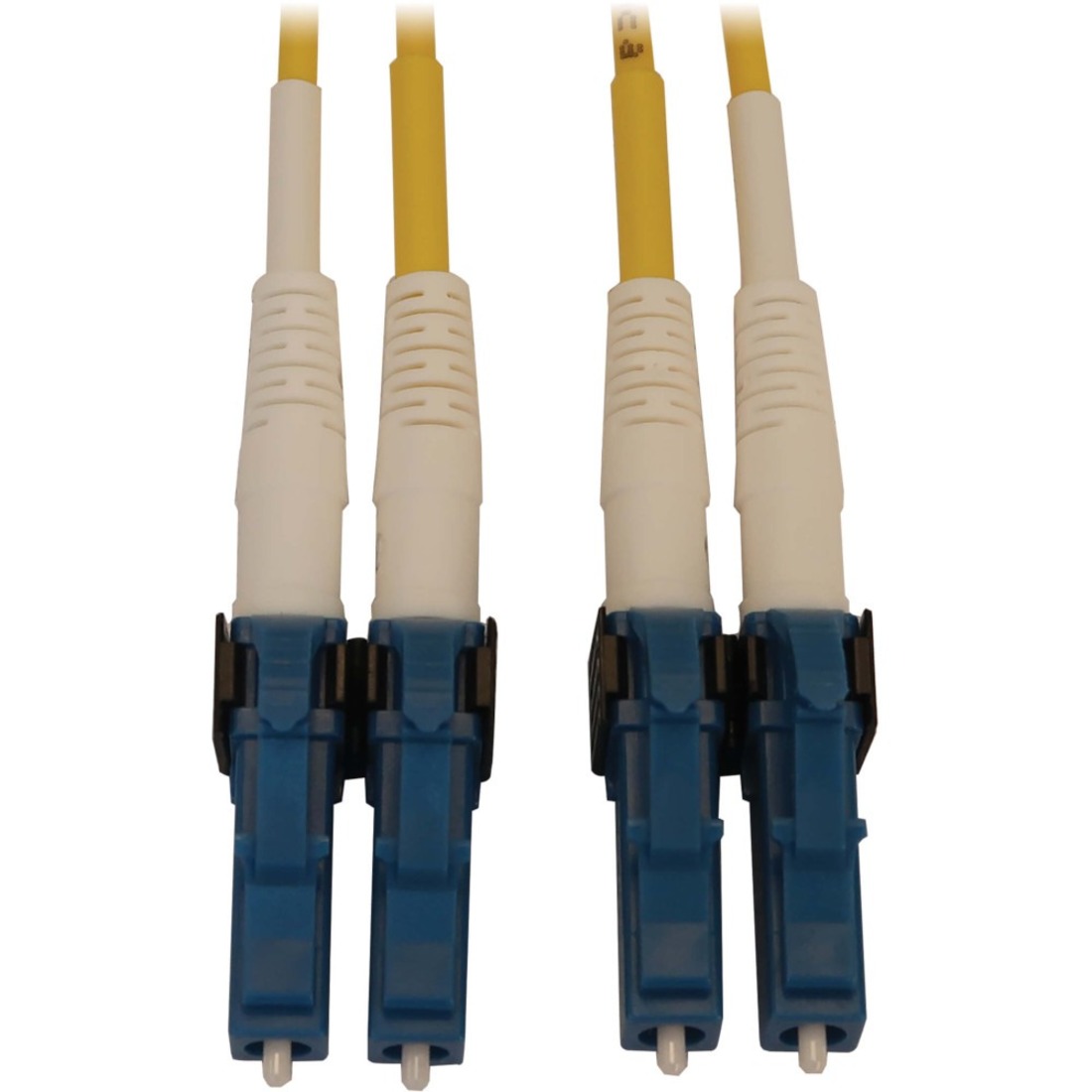 Tripp Lite N370X-01M Fiber Optic Duplex Network Cable - 3.3 ft Fiber Optic Network Cable for Network Device, Switch, Patch Panel - First End: 2 x LC/UPC Network - Male - Second End: 2 x LC/UPC Network - Male - 400 Gbit/s - LSZH, OFNR - 9/125 &micro;m