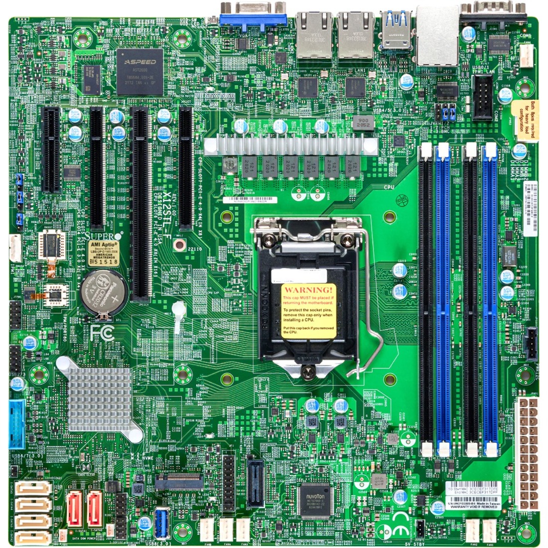 Supermicro X12STL-F Workstation Motherboard - Intel C252 Chipset 