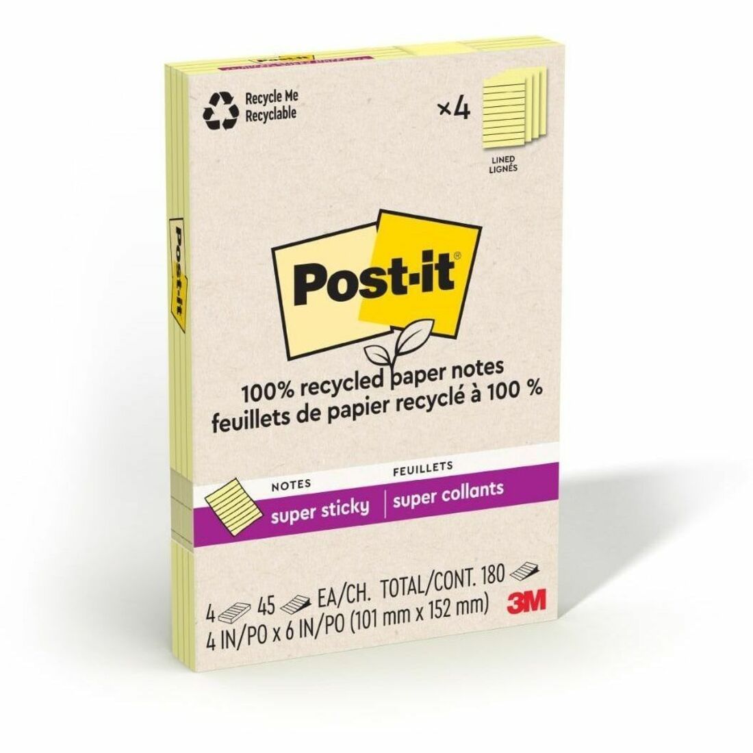 Post-it&reg; Super Sticky Adhesive Note